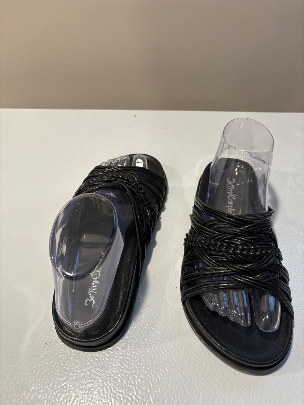 NWOT Jeffrey Campbell Intwined Slide Sandals - Picture 3 of 6
